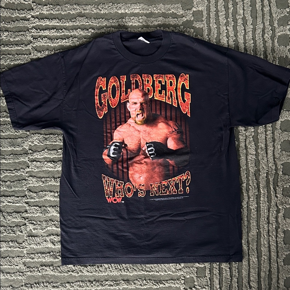 WCW Goldberg Graphic Black T-Shirt